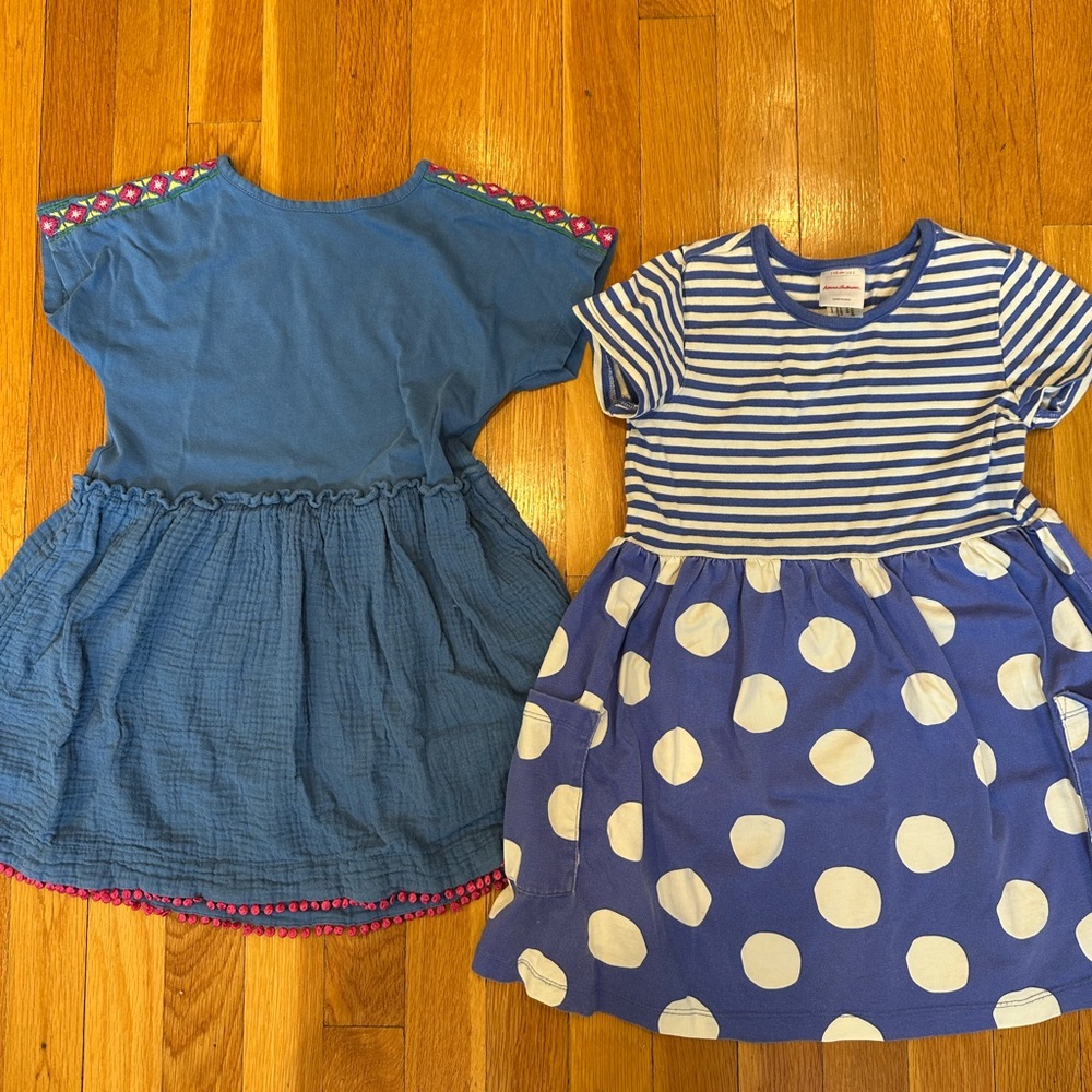 Mini Boden and Hanna Anderson Dress Set Size 4/5